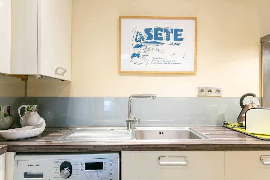 Appartement T4 Centre Ville Sete Tout Confort 3 Chambres 외부 사진